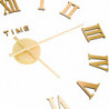 325160 3D Wall Clock Modern Design Gold 100 cm XXL