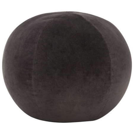 Pouf Baumwollsamt 50×35 cm Anthrazit