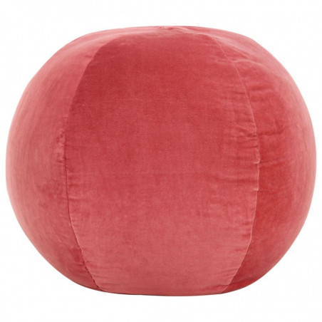 Pouf Baumwollsamt 50×35 cm Rosa