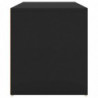 Flurbank 80x40x45 cm Schwarz Spanplatte