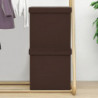 Hocker mit Stauraum 2 Stk. Braun PVC