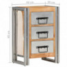 Schubladenschrank 40x30x60 cm Altholz Massiv