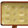 Sideboard mit Goldaufdruck 120x30x80 cm Massivholz
