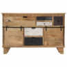 Sideboard 140 x 38 x 90 cm Massivholz Mango