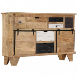 Sideboard 140 x 38 x 90 cm Massivholz Mango