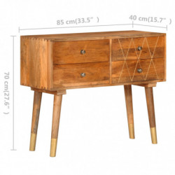 Sideboard 85×40×70 cm Massivholz Mango