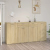 Sideboard Sonoma-Eiche 160x36x75 cm Spanplatte