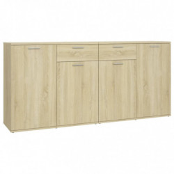 Sideboard Sonoma-Eiche 160x36x75 cm Spanplatte