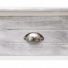 Sideboard Antik-Grau 108x30x76 cm Massivholz Paulownia