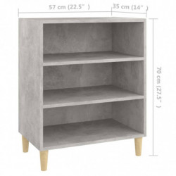 Sideboard Betongrau 57x35x70 cm Spanplatte