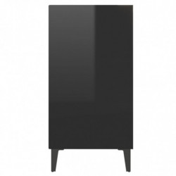 Sideboard Hochglanz-Schwarz 57x35x70 cm Spanplatte