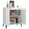 Sideboard Hochglanz-Weiß 60x35x70 cm Spanplatte