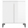 Sideboard Hochglanz-Weiß 60x35x70 cm Spanplatte