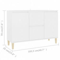 Sideboard Weiß 103,5x35x70 cm Holzwerkstoff