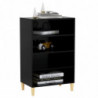 Sideboard Schwarz 57x35x90 cm Spanplatte