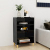 Sideboard Hochglanz-Schwarz 57x35x90 cm Spanplatte