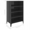 Sideboard Hochglanz-Grau 57x35x90 cm Spanplatte