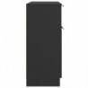 Sideboard Schwarz 60x30x70 cm Holzwerkstoff