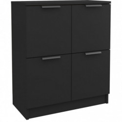 Sideboard Schwarz 60x30x70 cm Holzwerkstoff