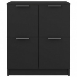 Sideboard Schwarz 60x30x70 cm Holzwerkstoff