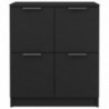 Sideboard Schwarz 60x30x70 cm Holzwerkstoff