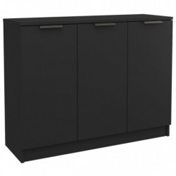 Sideboard Schwarz 90,5x30x70 cm Holzwerkstoff