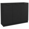 Sideboard Schwarz 90,5x30x70 cm Holzwerkstoff