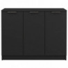 Sideboard Schwarz 90,5x30x70 cm Holzwerkstoff