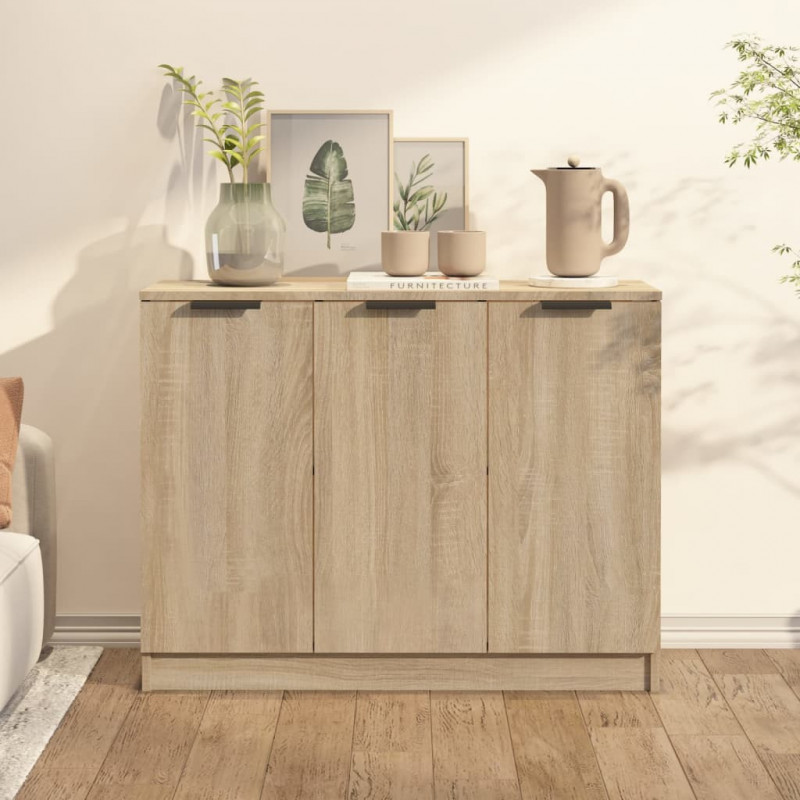 Sideboard Sonoma-Eiche 90,5x30x70 cm Holzwerkstoff