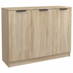 Sideboard Sonoma-Eiche 90,5x30x70 cm Holzwerkstoff