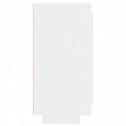 Sideboard Hochglanz-Weiß 92x35x75 cm Holzwerkstoff