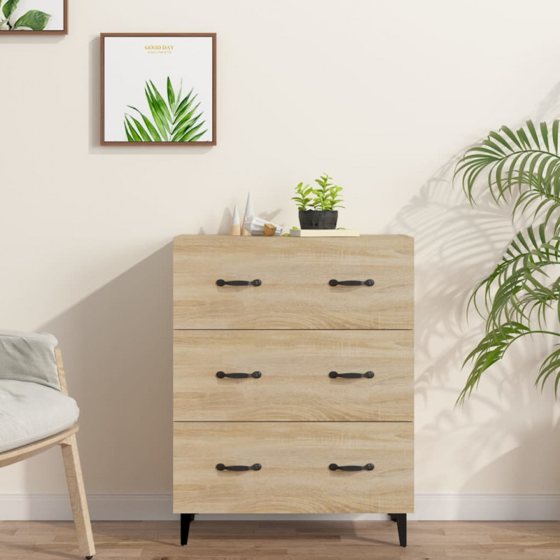 Sideboard Sonoma-Eiche 69,5x34x90 cm Holzwerkstoff