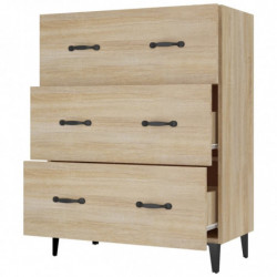 Sideboard Sonoma-Eiche 69,5x34x90 cm Holzwerkstoff