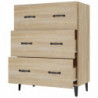 Sideboard Sonoma-Eiche 69,5x34x90 cm Holzwerkstoff