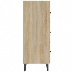 Sideboard Sonoma-Eiche 69,5x34x90 cm Holzwerkstoff