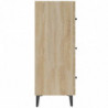 Sideboard Sonoma-Eiche 69,5x34x90 cm Holzwerkstoff