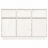 Sideboard Weiß 110x34x75 cm Massivholz Kiefer