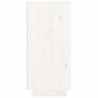 Sideboard Weiß 110x34x75 cm Massivholz Kiefer