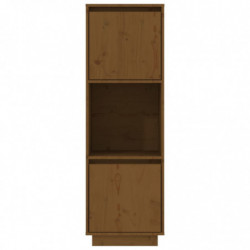 Highboard Honigbraun 38x35x117 cm Massivholz Kiefer