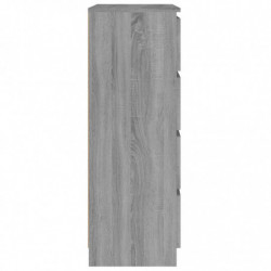 Sideboard Grau Sonoma 60x35x98,5 cm Holzwerkstoff