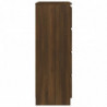 Sideboard Braun Eichen-Optik 60x35x98,5 cm Holzwerkstoff