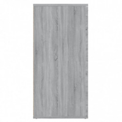 Sideboard Grau Sonoma 80x36x75 cm Holzwerkstoff