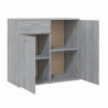 Sideboard Grau Sonoma 80x36x75 cm Holzwerkstoff