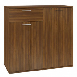 Sideboard Braun Eichen-Optik 80x36x75 cm Holzwerkstoff