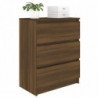 Sideboard Braun Eichen-Optik 60x35x76 cm Holzwerkstoff