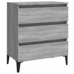 Sideboard Grau Sonoma 60x35x69 cm Holzwerkstoff