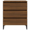 Sideboard Braun Eichen-Optik 60x35x69 cm Holzwerkstoff