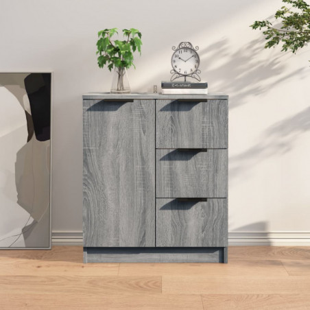 Sideboard Grau Sonoma 60x30x70 cm Holzwerkstoff