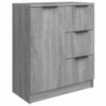 Sideboard Grau Sonoma 60x30x70 cm Holzwerkstoff