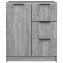 Sideboard Grau Sonoma 60x30x70 cm Holzwerkstoff